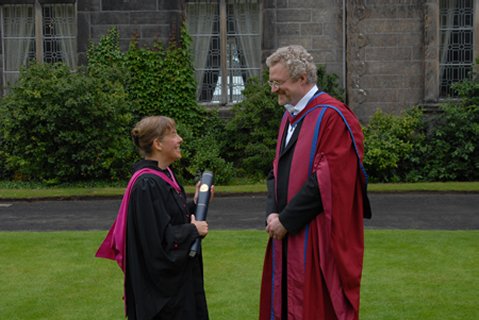 Professor Janet Thornton with Professor Garry Taylor
